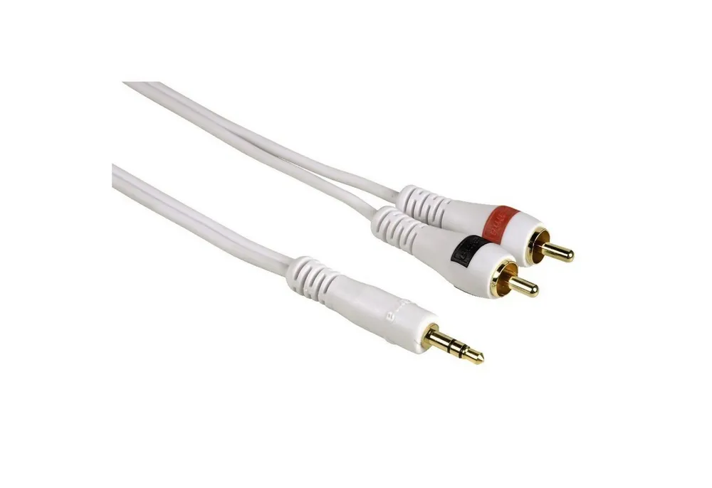 Hama HQ 2m Klinke Cinch AUX Audio Kabel Vergoldet Audio-Kabel, 3,5-mm-Klinke, RCA-Stecker, Keine (200 cm), 3,5mm Klinken-Stecker auf 2x Chinch RCA Klinken-Kabel Audio-Adapter