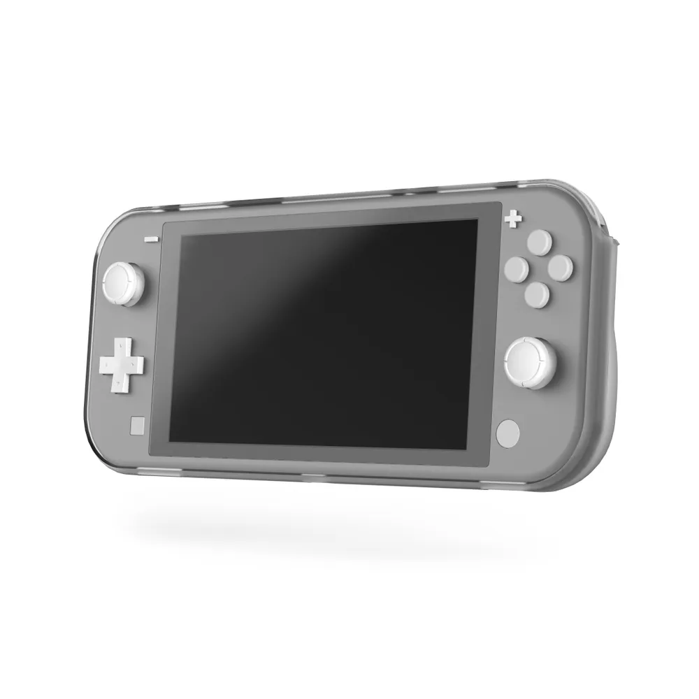 Hama Konsolen-Tasche Hard-Case Schutz-Hülle Tasche Grau, Anti-Kratz, besserer Griff, Grip-Cover für Nintendo Switch Lite