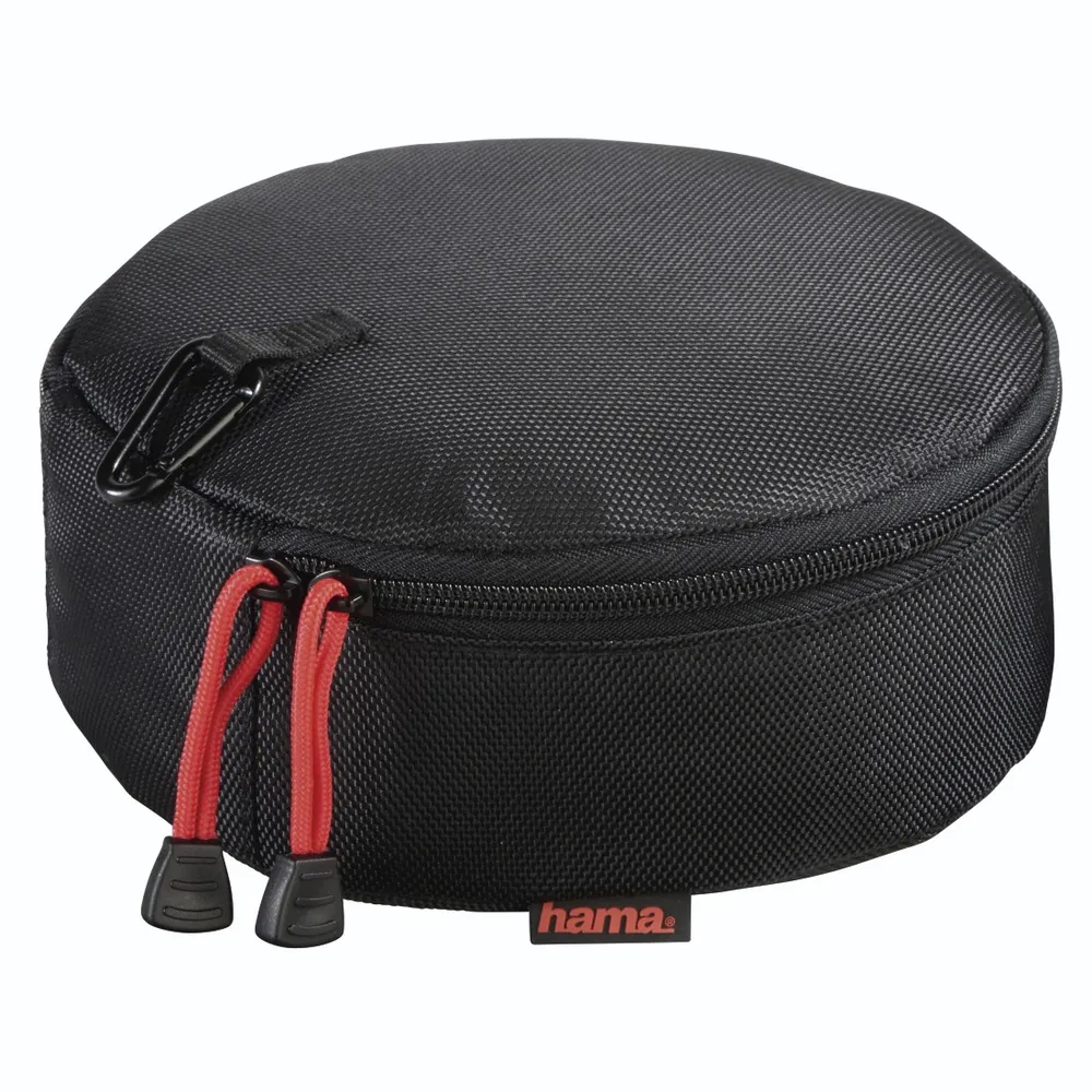 Hama Kopfhörer-Schutzhülle Kopfhörer Tasche Case On-Ear Over-Ear Headset, Schutz-Hülle Etui Schutztasche Aufbewahrung Bag Karabiner Netzfach