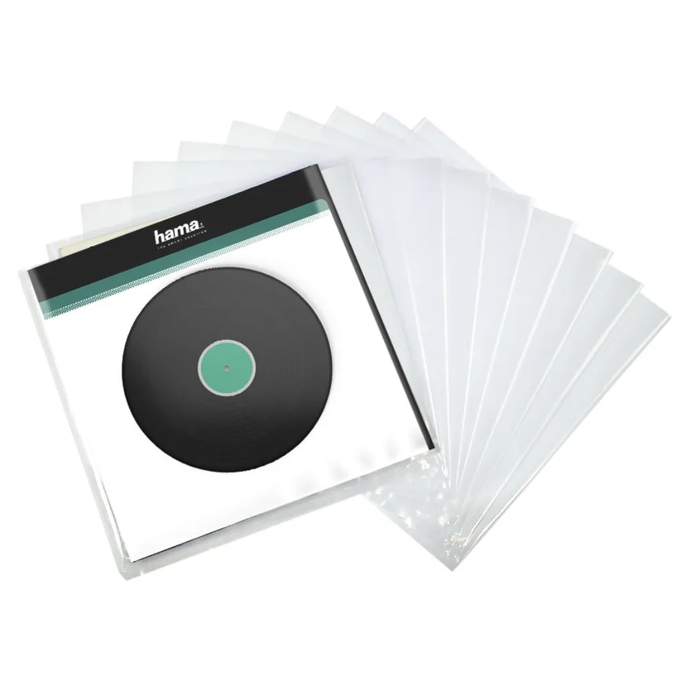 Hama LP-Schutzhülle Schallplatten-Außenhüllen, 10er Pack LP-Schutzhülle, Vinyl Cover