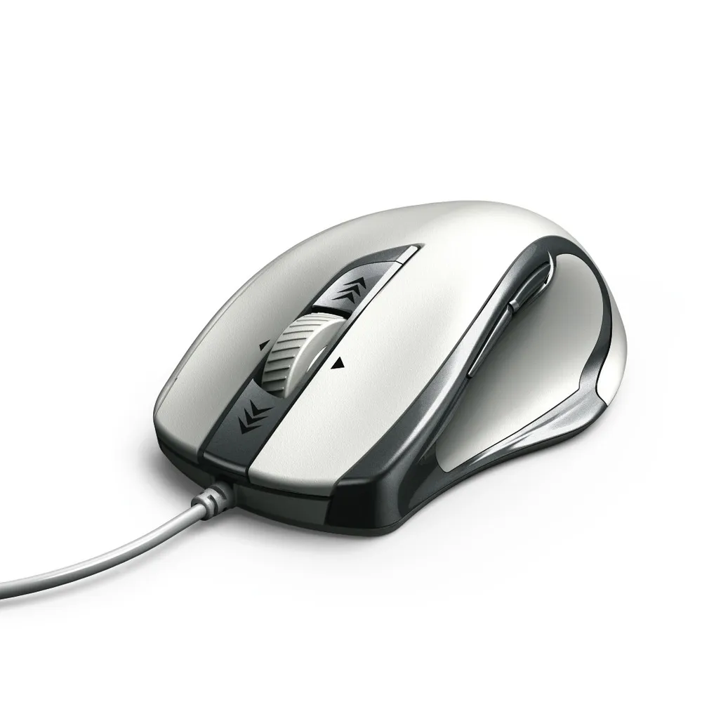 Hama PC Maus Torino 6-Tasten Mouse Ergonomisch Weiß Mäuse (kabelgebunden, Office Computer Daumen-Tasten Rechtshänder Programierbar)