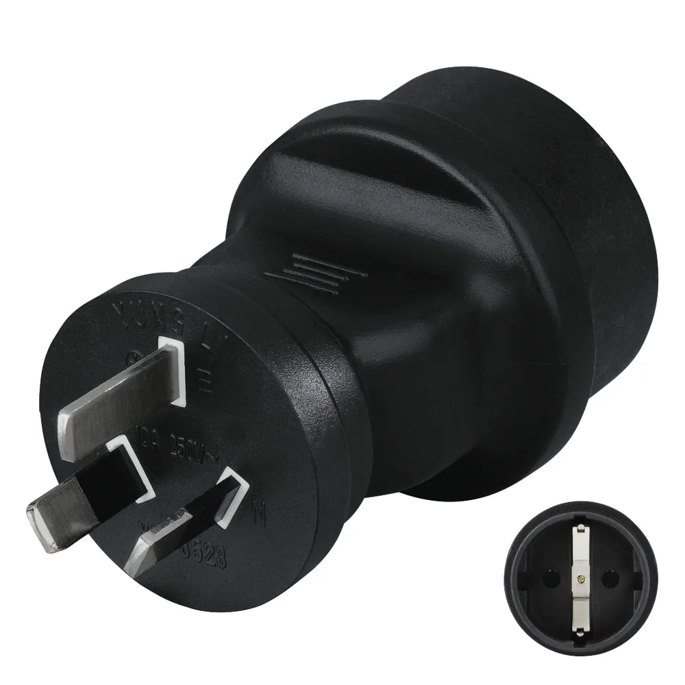 Hama Reisestecker Adapter China/Australien Reiseadapter, mit deutschem Adapter Euro