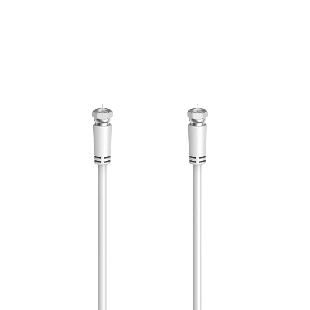 Hama SAT-Anschlusskabel, F-Stecker - F-Stecker, 1,5 - 10 m, 90 dB SAT-Kabel, F-Stecker, (1000 cm)