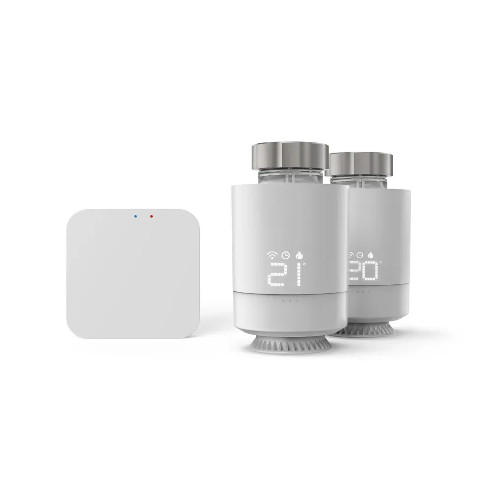 Hama Smart Home Heizungssteuerung-Set (2x Heizkörperthermostat, 1x Bridge), WLAN, ZigBee