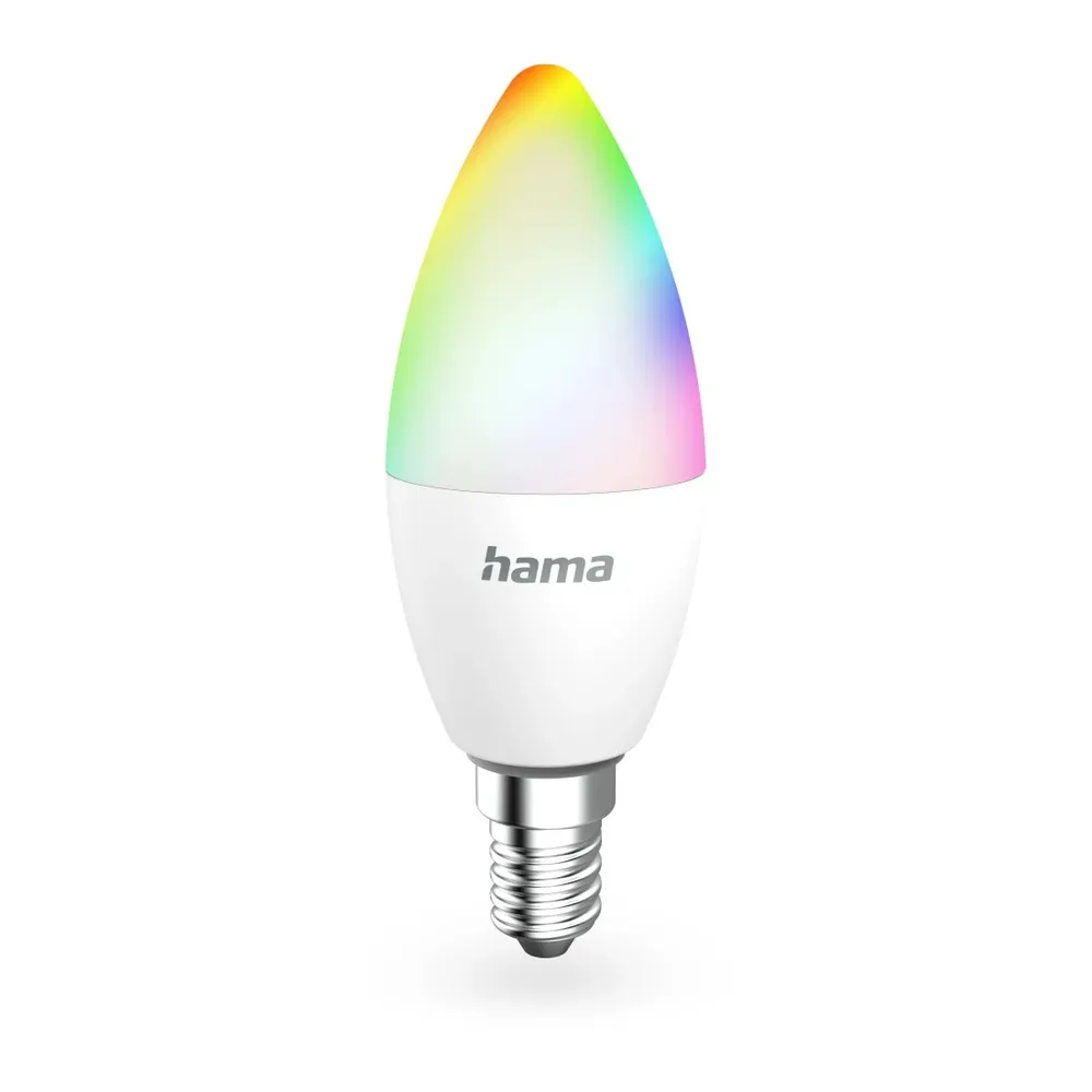 Hama Smart Home LED-Lampe, E14, RGBW, dimmbar, WLAN, Matter