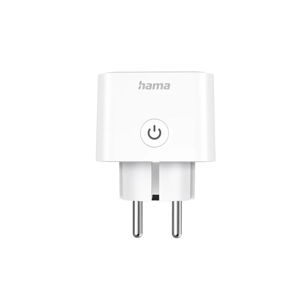 Hama Smarte WLAN-Steckdose, Matter, sprach- und appgesteuert, nachrüstbar, 3.680 W