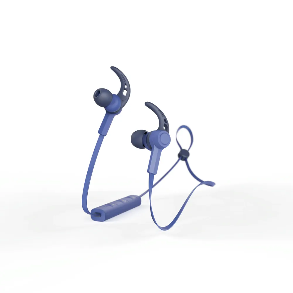 Hama Sport BT Kopfhörer Bluetooth Headset Ohrbügel Wireless-Headset (Anruffunktion, Bluetooth, Mikrofon, Wiedergabe-Steuerung, Bluetooth 5.0, Schweißfest, Anruf-Funktionen, Wiedergabe-Steuerung, mit Mikrofon)