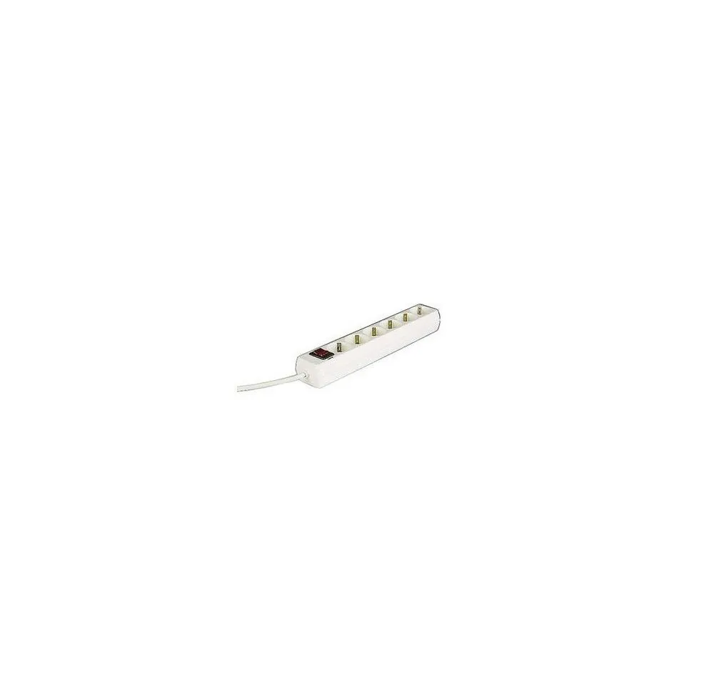 Hama Steckdosenleiste 6-fach, mit Schalter, 1,4 m, Weiß (00030384) Steckdosenleiste