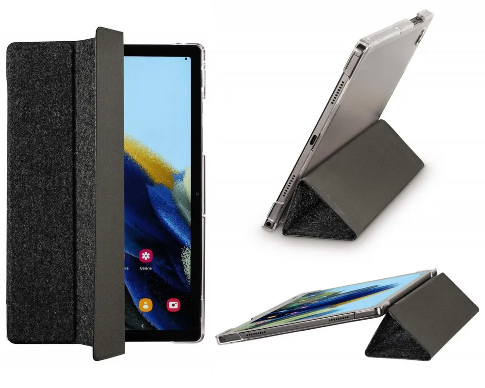 Hama Tablet-Hülle Hama Smart Tasche Cover Schutz-Hülle Grau, Book-Case Etui Ständer Bag für Samsung Galaxy Tab A8 10,5"