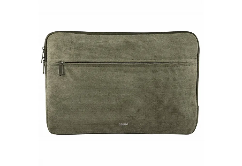 Hama Tablet-Hülle Notebook-Tasche Schutz-Hülle Cali 15" Oliv, Sleeve Cover Laptop passend für 15" 15,4" 15,6" Zoll