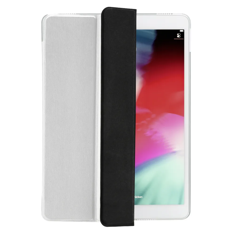 Hama Tablet-Hülle Smart Case Fold Tasche Cover Hülle Bag Silber, Standfunktion für Apple iPad 7 2019 / iPad 8 2020 / iPad 9 2021 10,2"