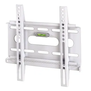 Hama TV-Wandhalterung TV Wandhalterung FIX Slim bis 37" Weiß, (bis 37 Zoll, Fix Extrem Flach Fernseher Wandhalter Halterung Halter VESA 200 x 200)