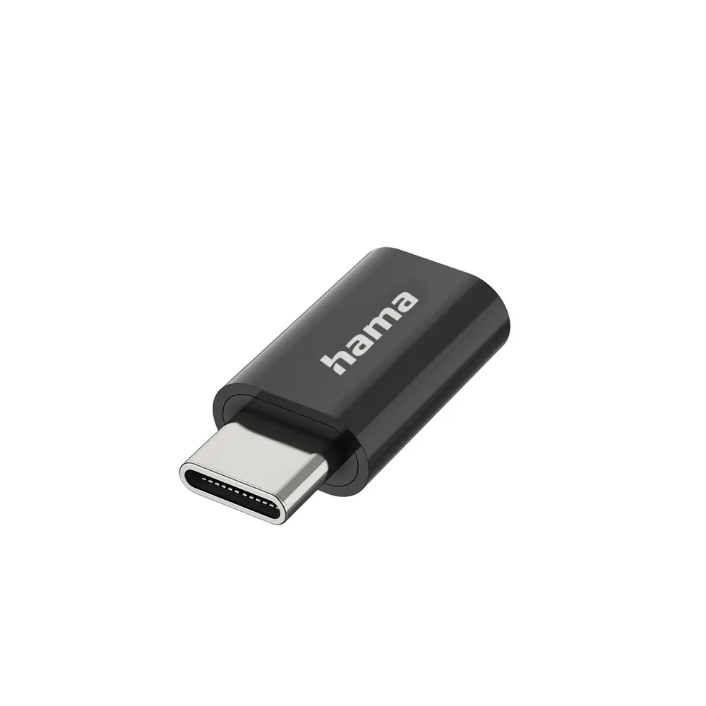 Hama USB-C-Stecker - Micro-USB-Buchse, USB 2.0, 480 Mbi USB-Adapter Micro-USB-Stecker zu RJ45 (8p8c)-Kupplung, 0 cm