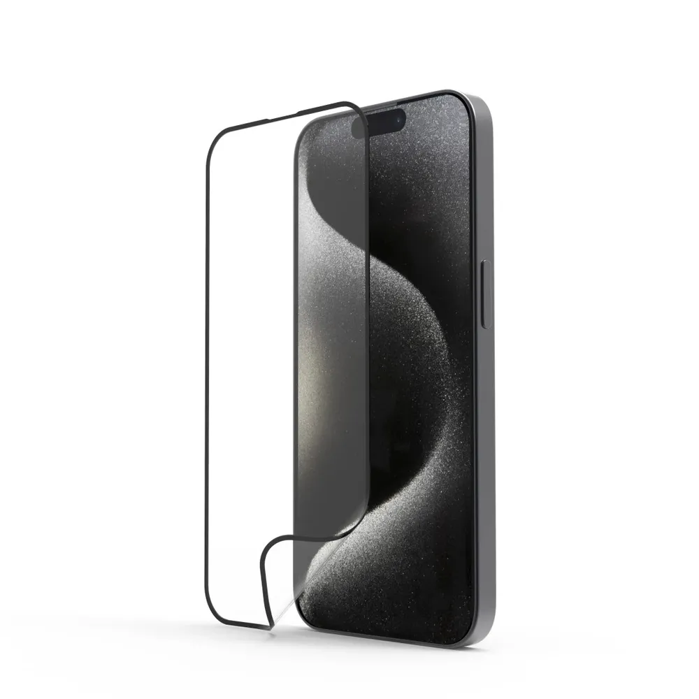 "Handy-Schutzglas ""Super Hybrid"" für Apple iPhone 16 Pro, Montagehilfe (00222790)"