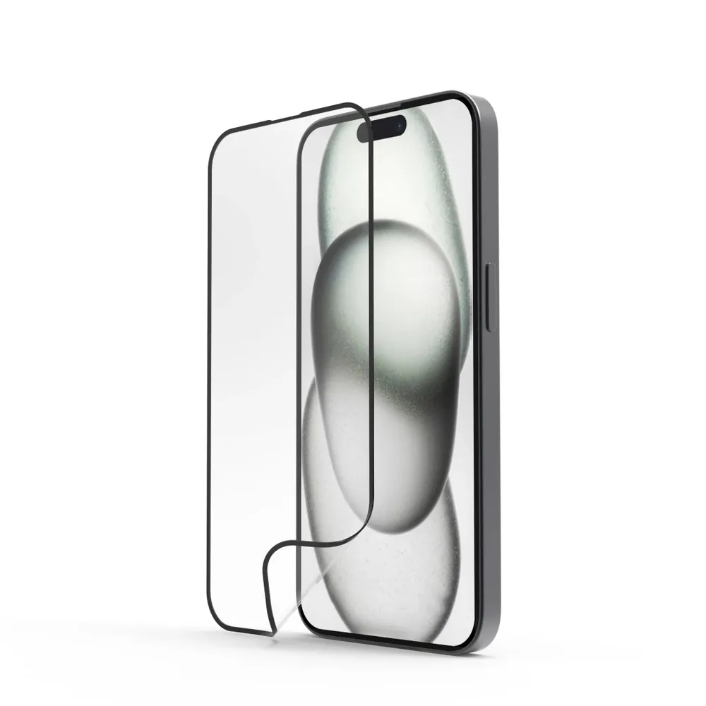 "Handy-Schutzglas ""Super Hybrid"" für Apple iPhone 16 Plus, Montagehilfe (00222792)"
