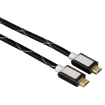 High Speed HDMI™-Kabel, St. - St., Ethernet, Gewebe, vergoldet, 1,5 m (00030113)