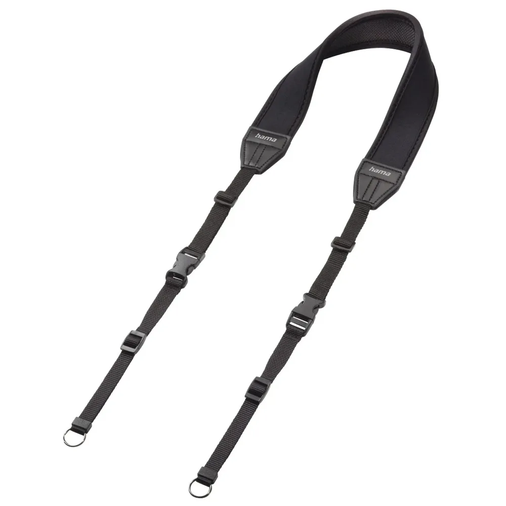 "Kamera-Tragegurt ""2in1 130"", Neopren, gerade, Schwarz (00027218)"