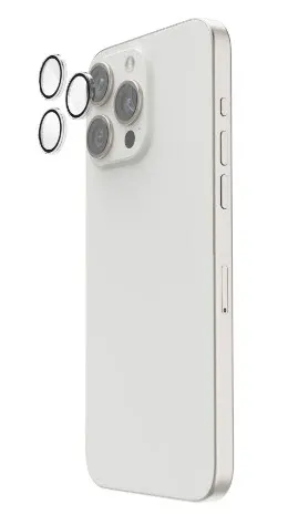 "Kameraschutz ""Cam Protect"" für iPhone 15 Pro/15 Pro Max, 3 Einzellinsen (00222758)"