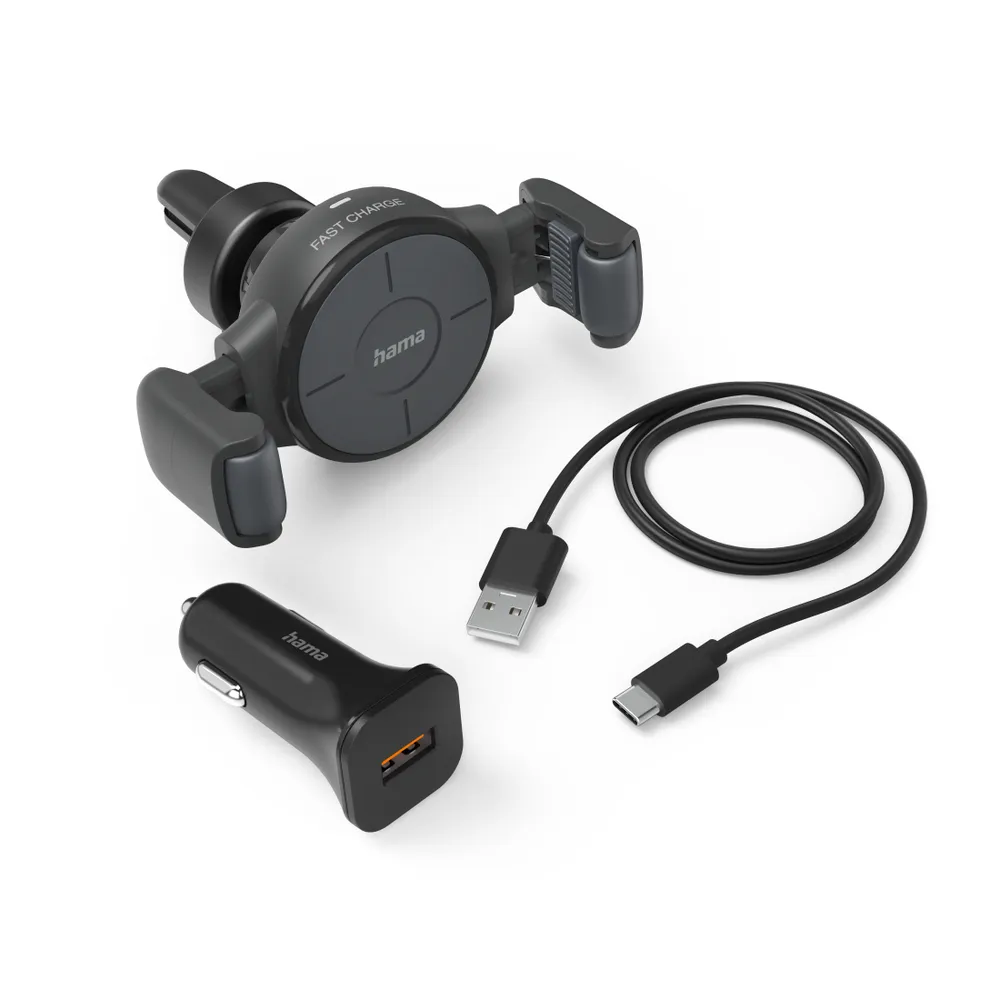 "Kfz-Handy-Ladegerät ""FC10 Flex-Set"", 10 W, kabellos, QI-Charge, Anthrazit (00201677)"