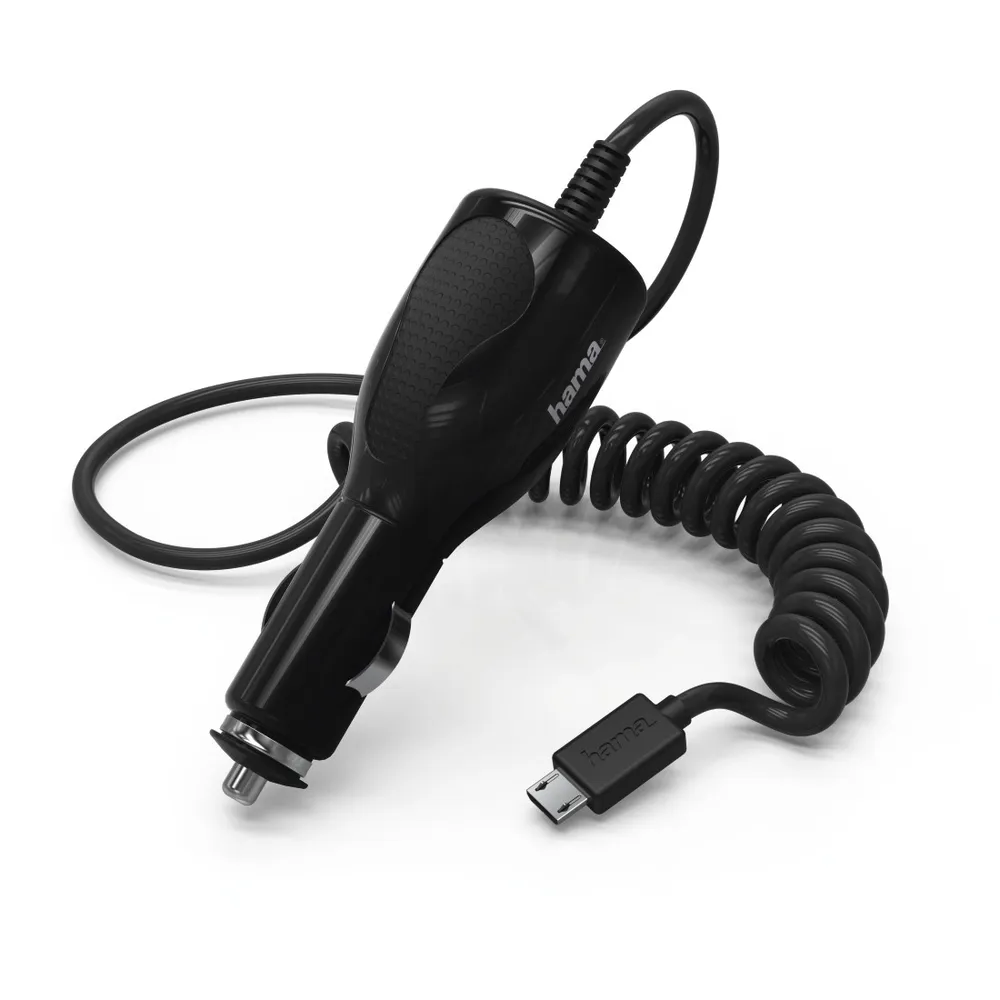 Kfz-Ladegerät, Micro-USB, 1 A, Schwarz (00173671)