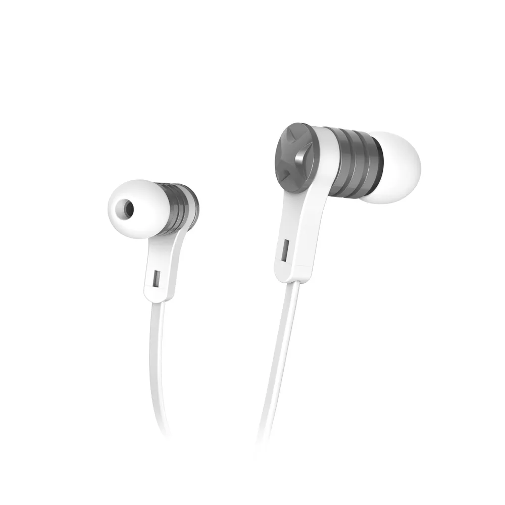 "Kopfhörer ""Intense"", In-Ear, Mikrofon, Flachbandkabel, Weiß (00184136)"