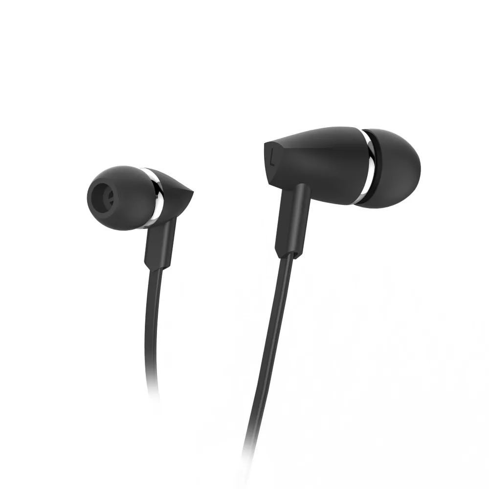 "Kopfhörer ""Joy"", In-Ear, Mikrofon, Flachbandkabel, Schwarz (00184133)"