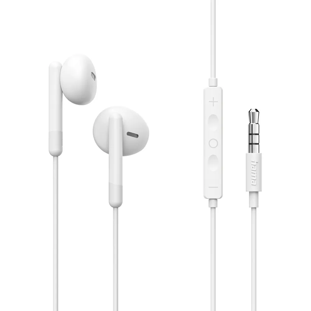 "Kopfhörer ""Noble"", Earbuds, Mikrofon, Kabelknickschutz, 3,5-mm-Klinke, Weiß (00221801)"