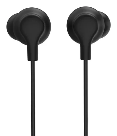 "Kopfhörer ""Popply"", In-Ear, Mikrofon, Kabelknickschutz, 3,5 mm, Schwarz (00221798)"