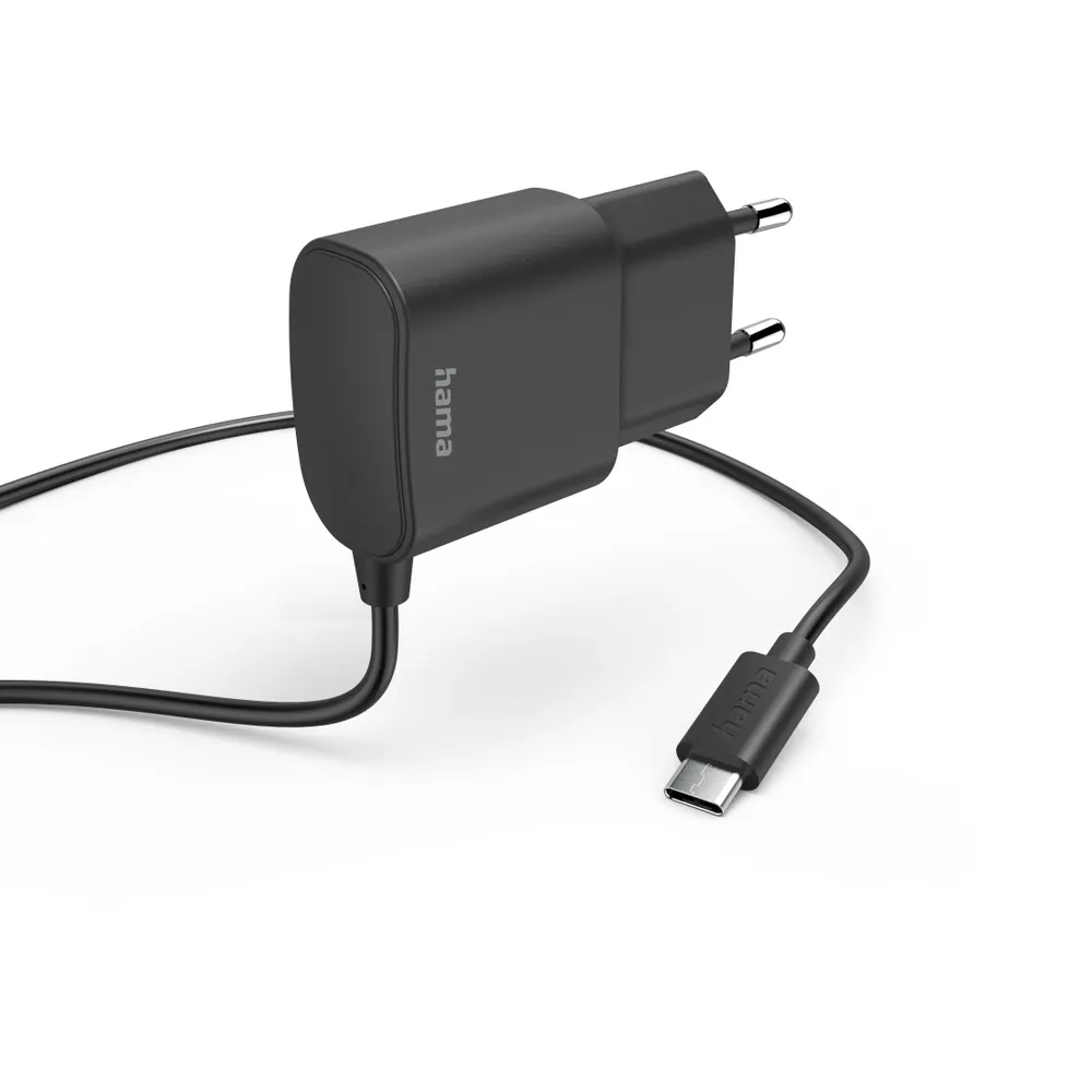 Ladegerät mit USB-C-Anschluss, 12 W, 1 m, Schwarz (00201618)
