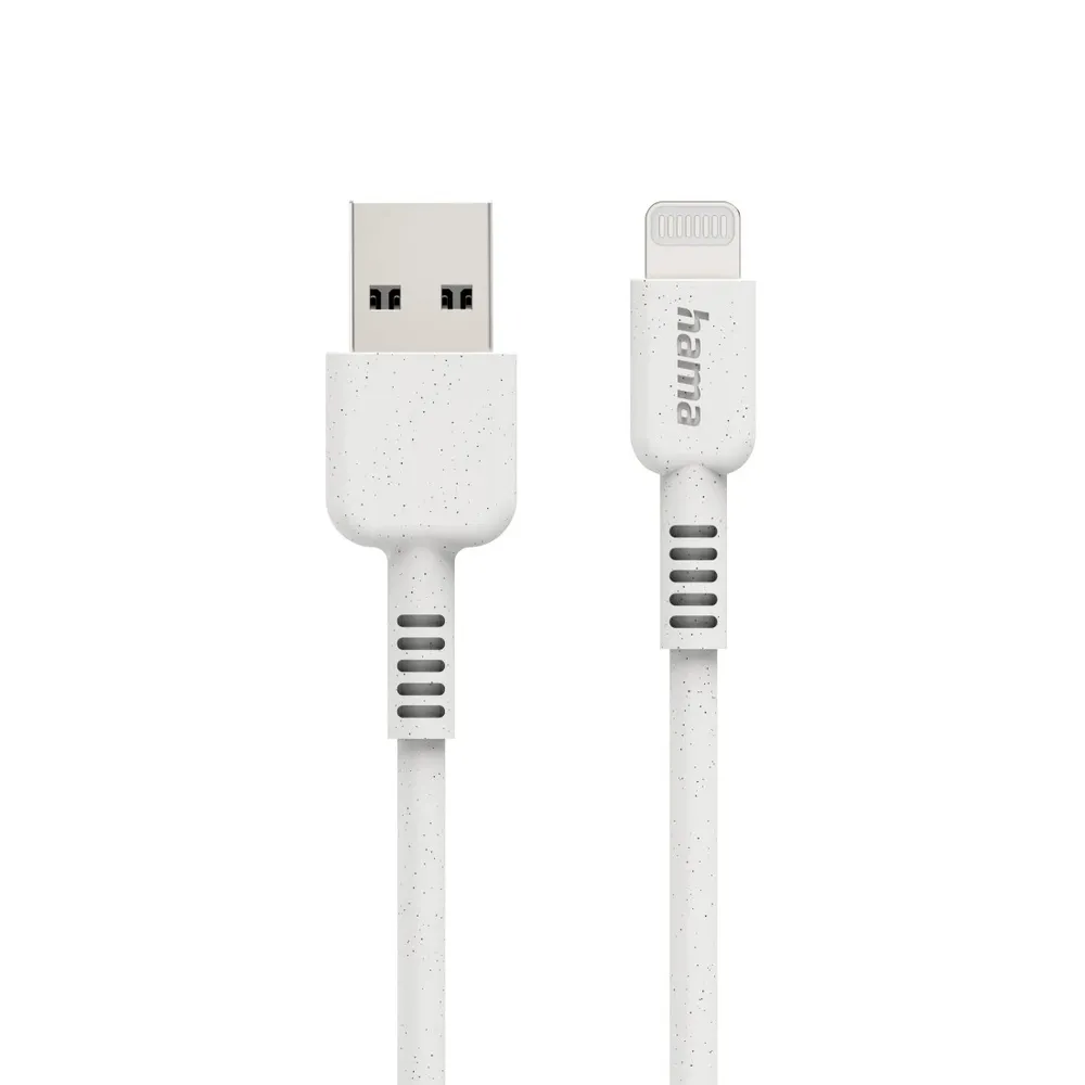 "Ladekabel ""Eco"", USB-A - Lightning, 1 m, Weiß (00187283)"