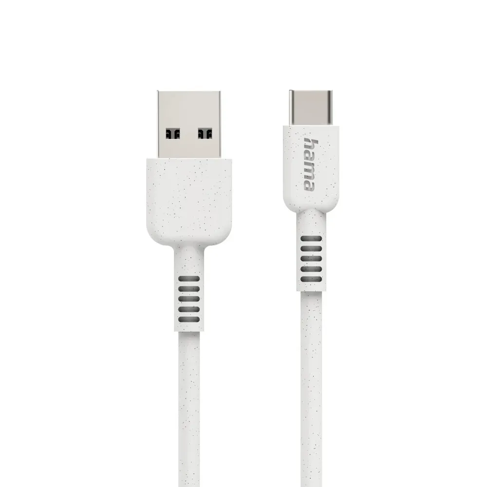 "Ladekabel ""Eco"", USB-A - USB-C, 1 m, Weiß (00187281)"