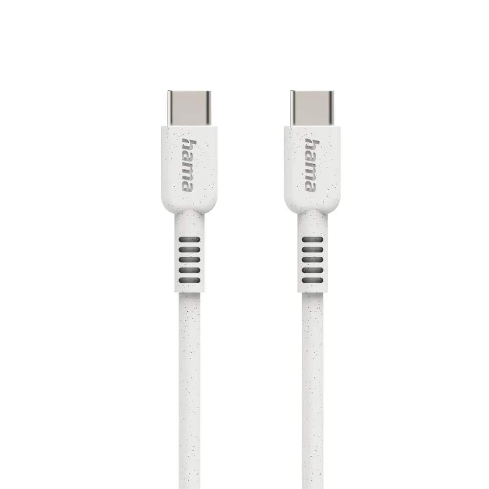 "Ladekabel ""Eco"", USB-C - USB-C, 1 m, Weiß (00187282)"