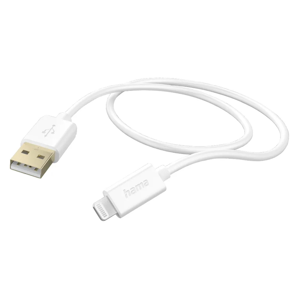 Ladekabel, USB-A - Lightning, 1,5 m, Weiß (00201581)