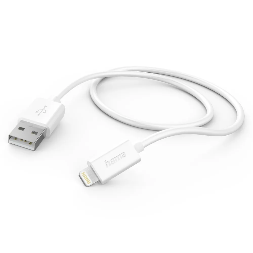 Ladekabel, USB-A-Lightning, 1 m, Weiß (00201579)