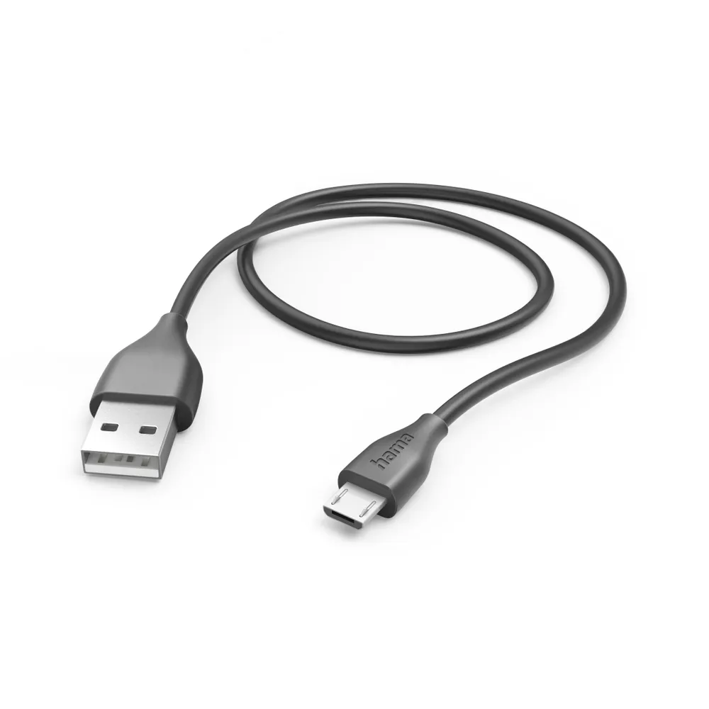 Ladekabel, USB-A - Micro-USB, 1,5 m, Schwarz (00201586)
