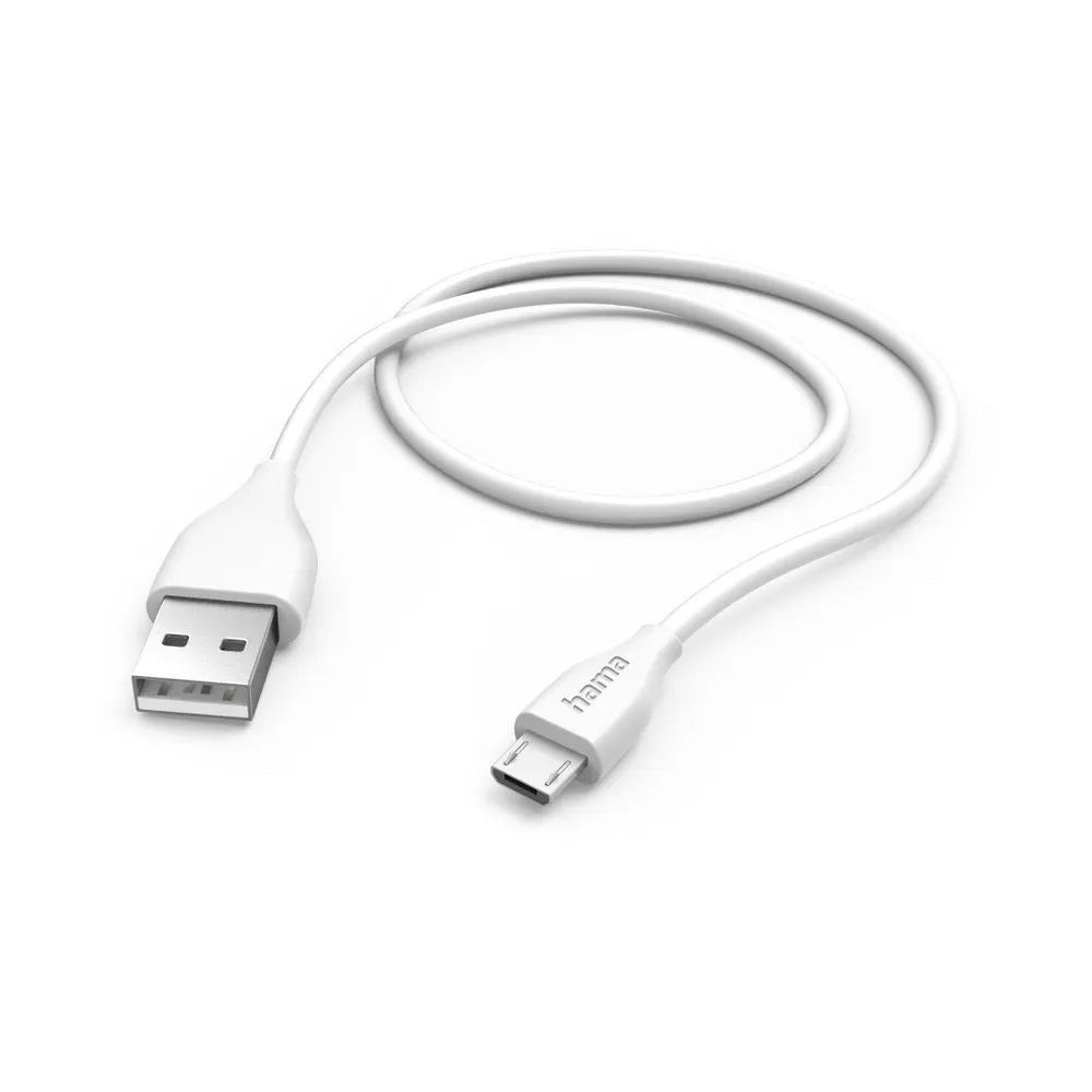 Ladekabel, USB-A - Micro-USB, 1,5 m, Weiß (00201587)