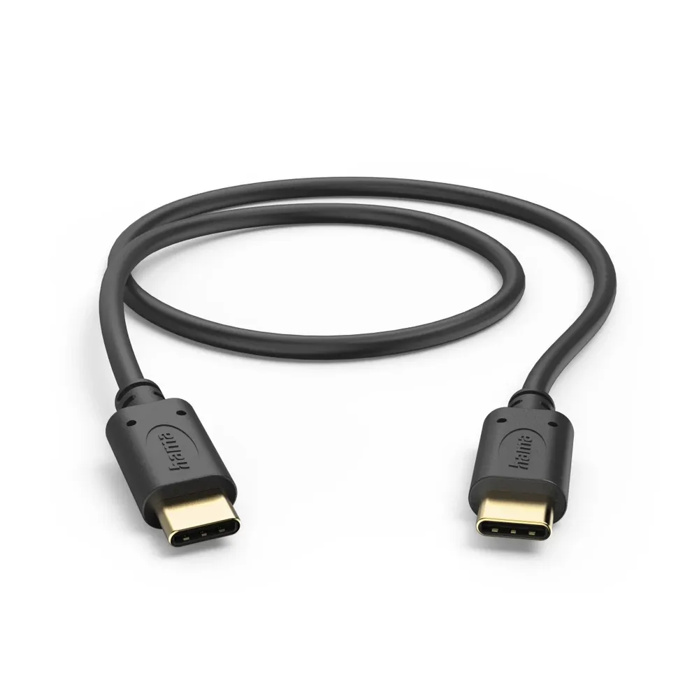 Ladekabel, USB-C - USB-C, 0,5 m, Schwarz (00201706)