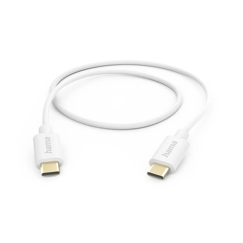 Ladekabel, USB-C - USB-C, 1 m, Weiß (00201590)