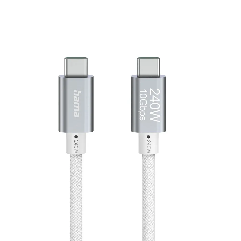 "Ladekabel USB-C - USB-C, 240W, ""Full-Featured"", USB 3.2 Gen2,10Gbit/s, 1,5m (00125147)"