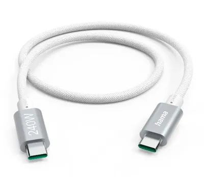 "Ladekabel USB-C - USB-C, 240W, ""Full-Featured"", USB 3.2 Gen1, 5Gbit/s, 1,5m (00201721)"