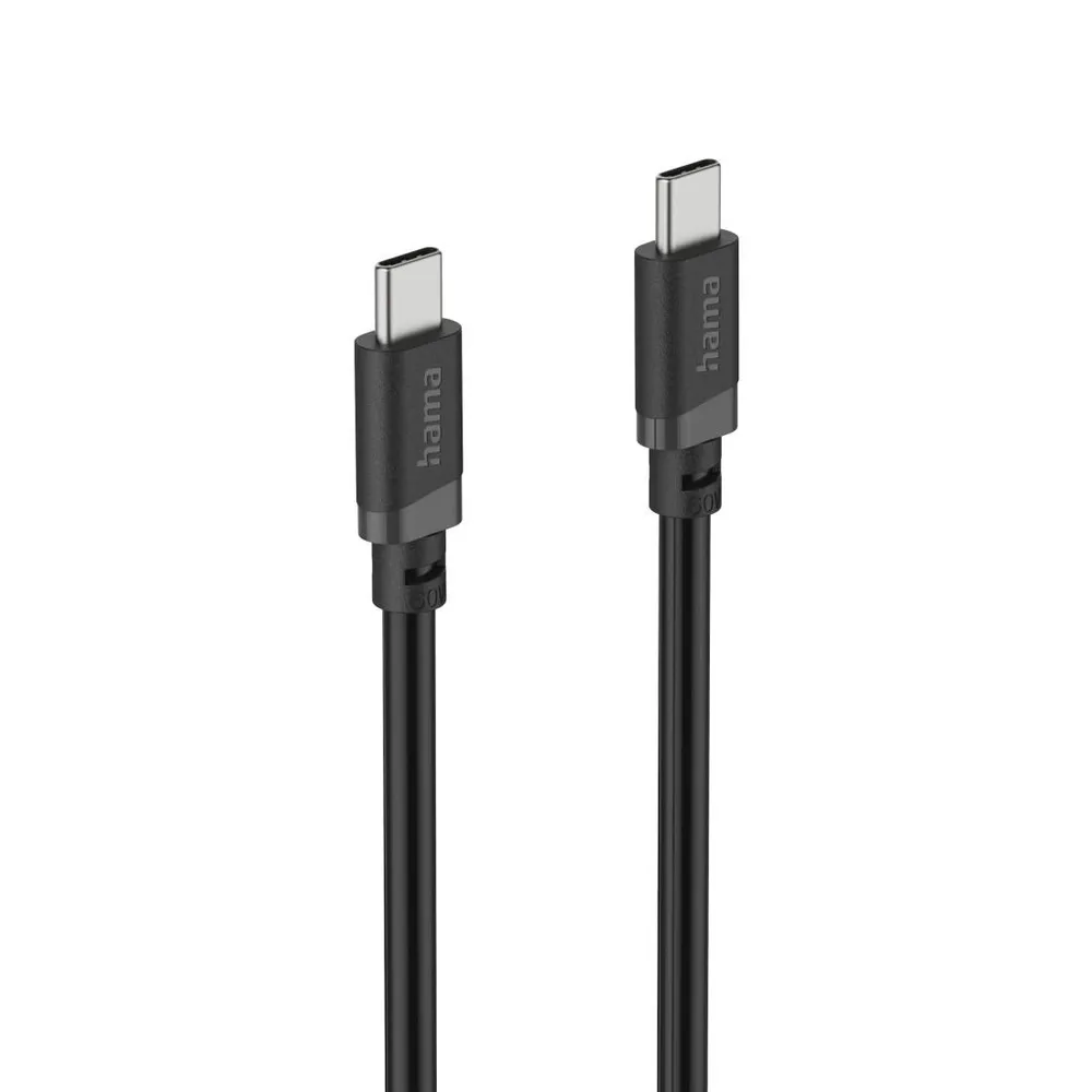 Ladekabel, USB-C - USB-C, 60 W, 2 m, Schwarz (00201808)