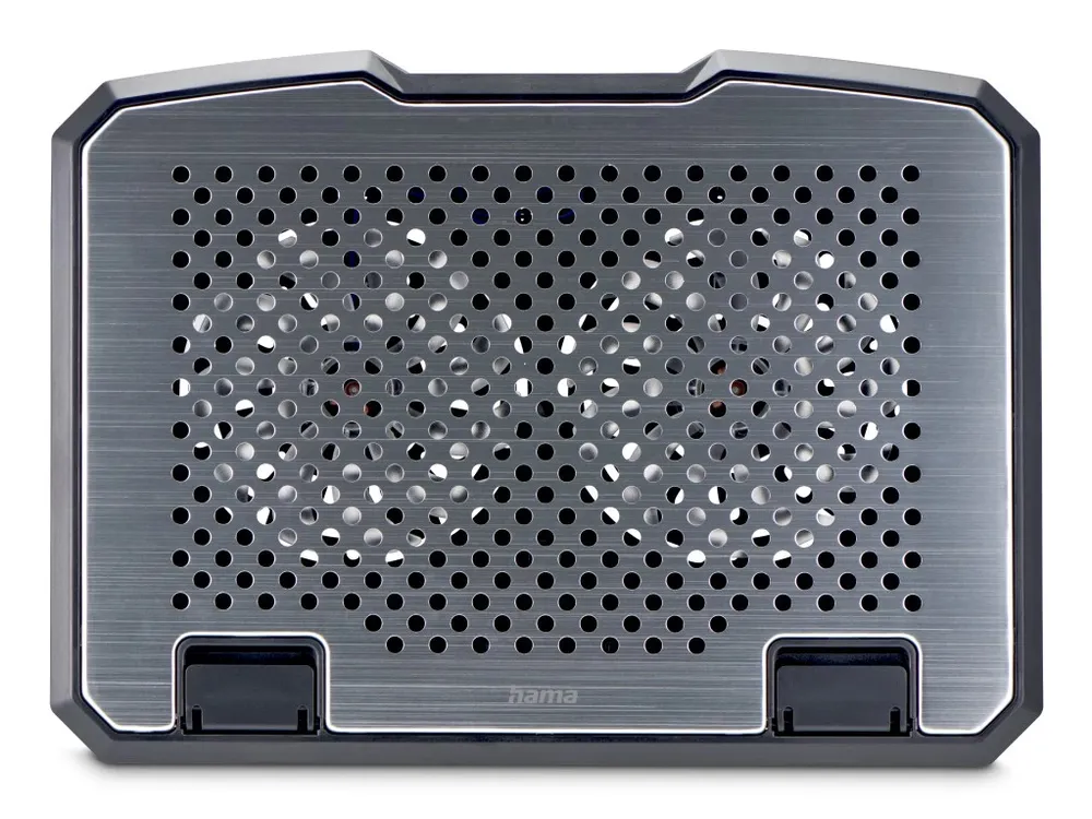 "Laptop-Kühler ""Aluminium"", neigbar, leise, 2 Lüfter, bis 40 cm (15,6""), SW (00126807)"