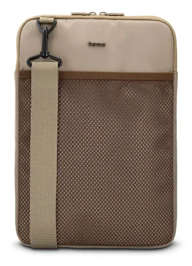 "Laptop-/Tablet-Sleeve ""To Go"" zum Umhängen, bis 31 cm (12,1""), Beige-Braun (00222069)"