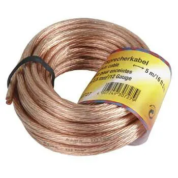 Lautsprecherkabel 2x 2,5 mm², 10 m, Transparent (00030728)