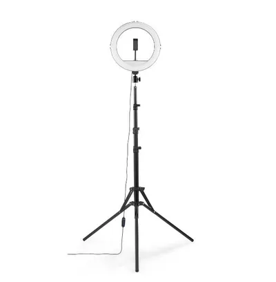 "LED-Ringleuchte ""SpotLight Steady 120 II"", Ringlicht-Stativ für Handy, 12"" (00004659)"