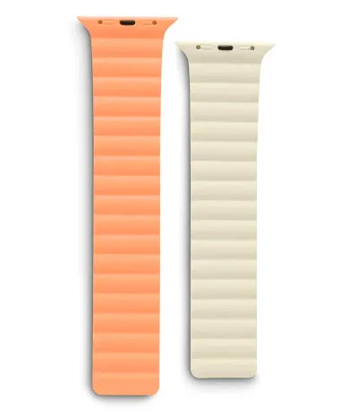 "Magnetarmband ""Fantastic Feel"" für Apple Watch 38/40/41mm, Orange/Beige (00136837)"