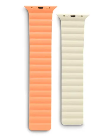 "Magnetarmband ""Fantastic Feel"" für Apple Watch 42/44/45/49mm, Orange/Beige (00136838)"