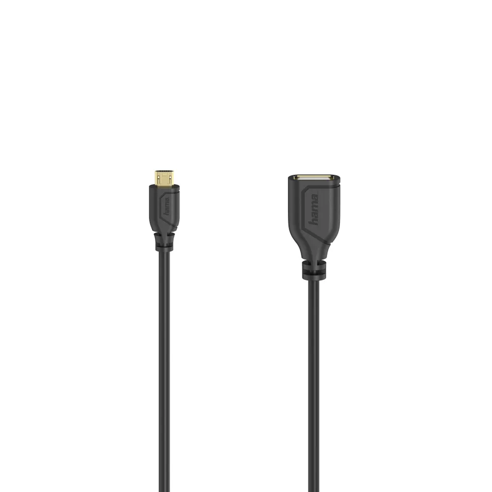 "Micro-USB-OTG-Kabel ""Flexi-Slim"", USB 2.0, 480 Mbit/s, 0,15 m (00200613)"