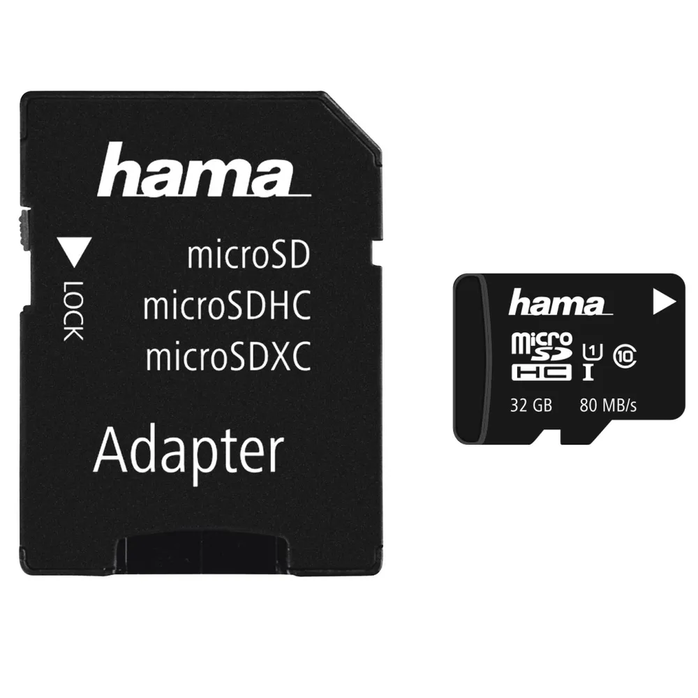 microSDHC 32GB Class 10 UHS-I 80MB/s + Adapter/Foto (00213114)