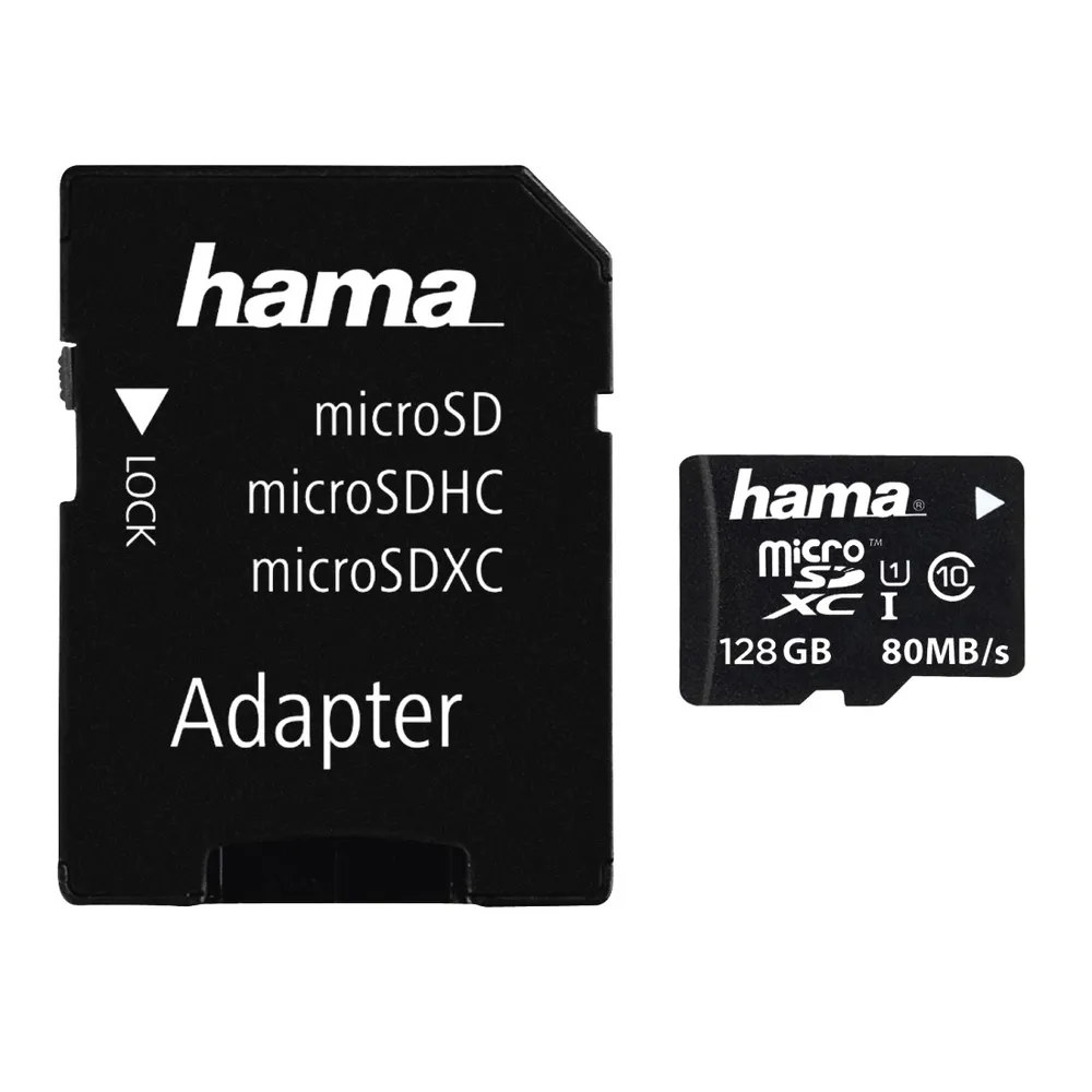 microSDXC 128GB Class 10 UHS-I 80MB/s + Adapter/Mobile (00124158)